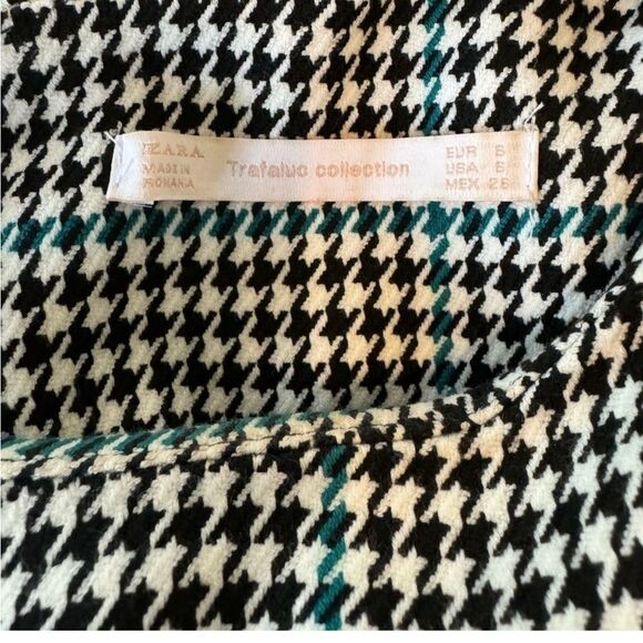 Zara Trufacula Houndstooth black and white Size 6 - Picture 8 of 10